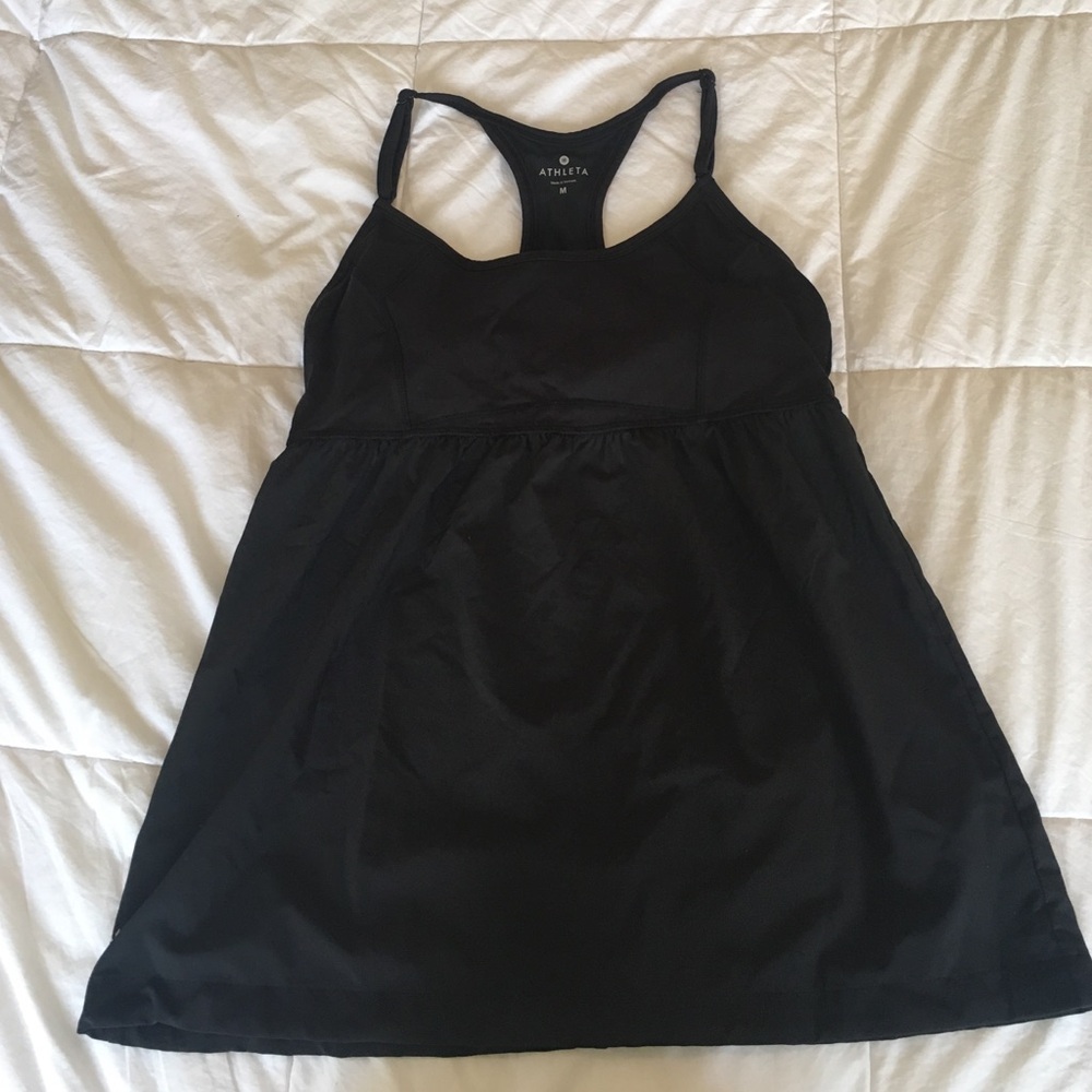Athleta Black Racerback Tank